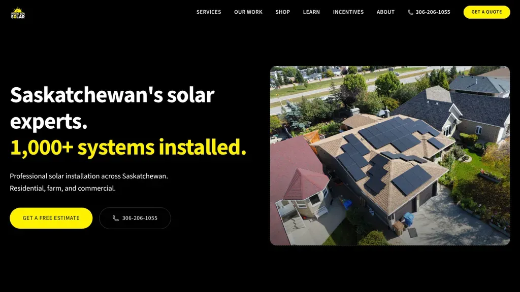 Prairie Sun Solar sitio web