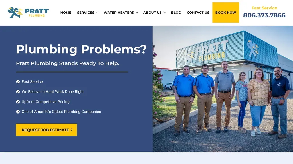 Pratt Plumbing sitio web