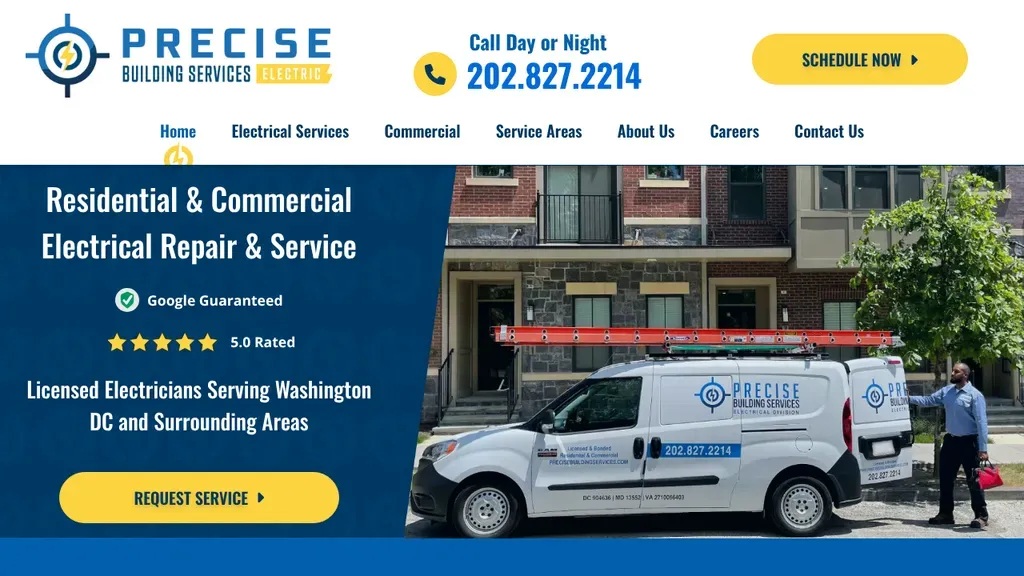 Precise Building Services sitio web