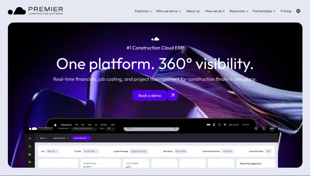 Premier Construction Software sitio web