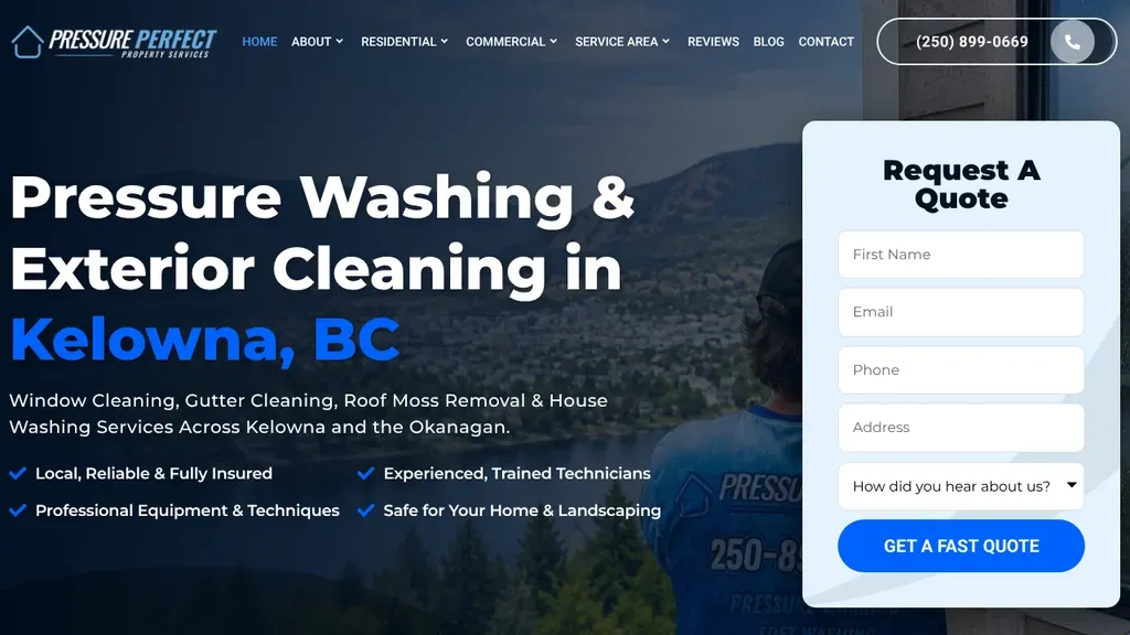 Pressure Perfect Property Services sitio web
