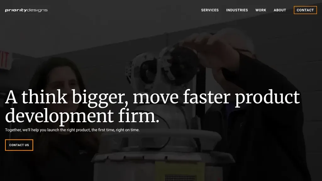 Priority Designs sitio web