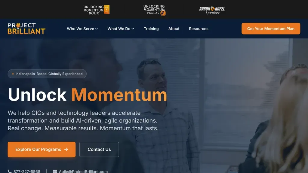 Project Brilliant sitio web