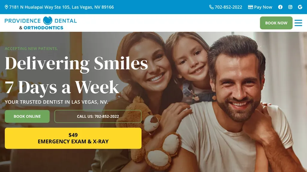 Providence Dental & Orthodontics sitio web