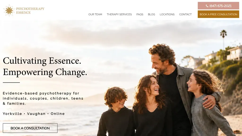 Psychotherapy Essence sitio web