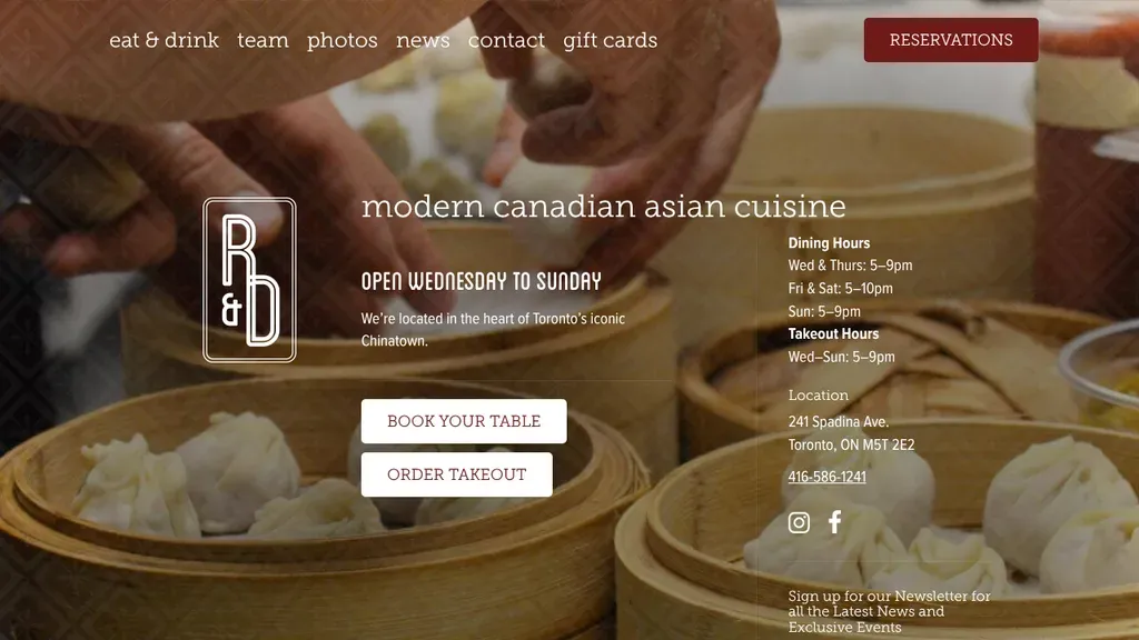 R&D Spadina sitio web