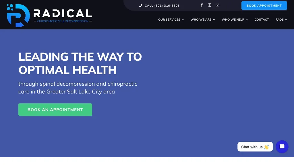 Radical Chiropractic Company sitio web