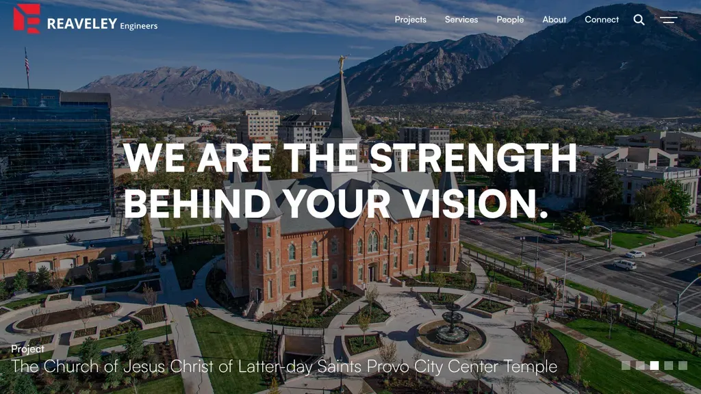 Reaveley Engineers sitio web