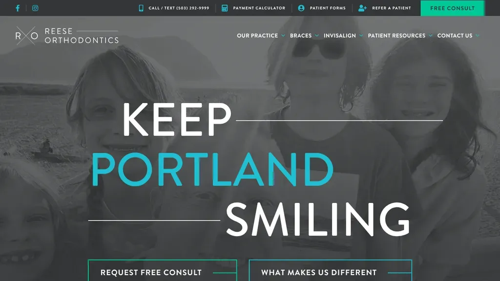 Reese Orthodontics sitio web