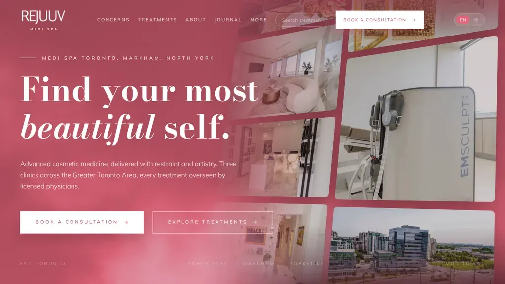 Rejuuv Medi Spa sitio web