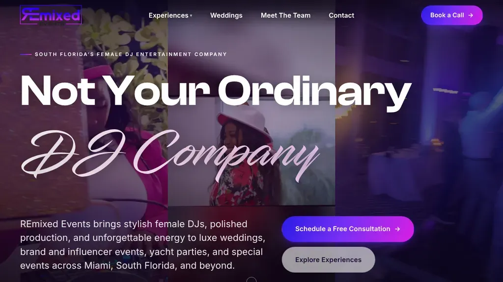 REmixed Events sitio web