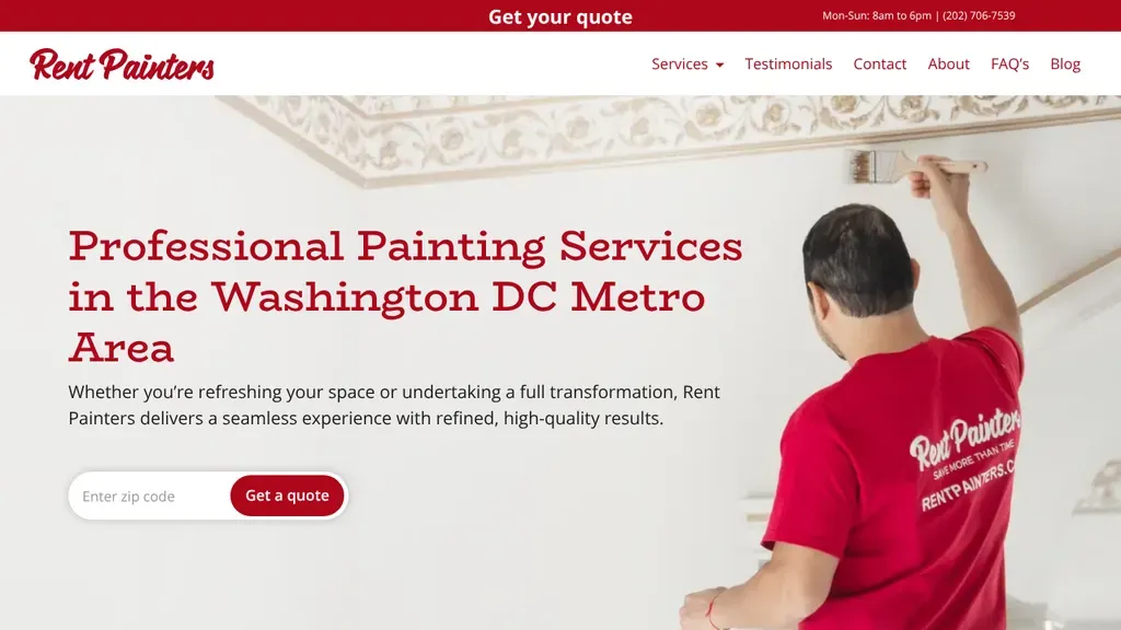 Rent Painters sitio web