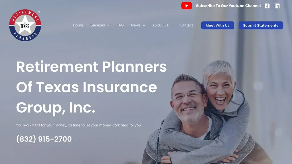 Retirement Planners of Texas sitio web