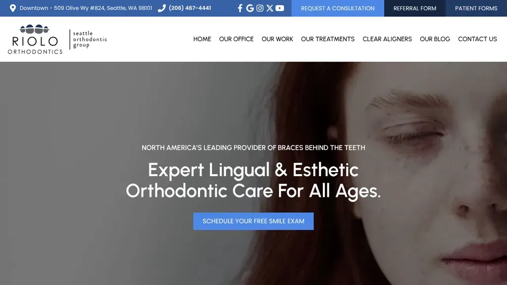 Riolo Orthodontics sitio web
