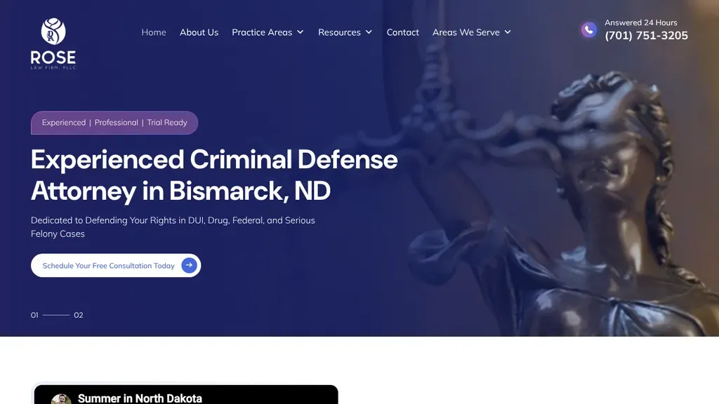 Rose Law Firm sitio web