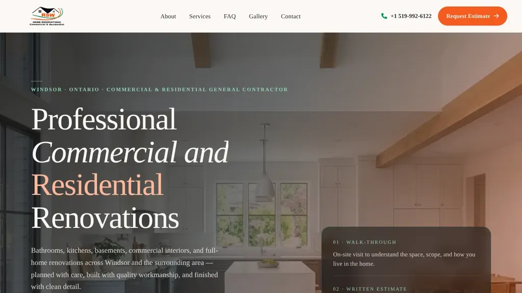 RSW HOME RENOVATION sitio web