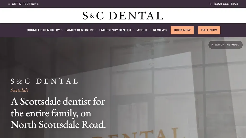 S&C Dental sitio web