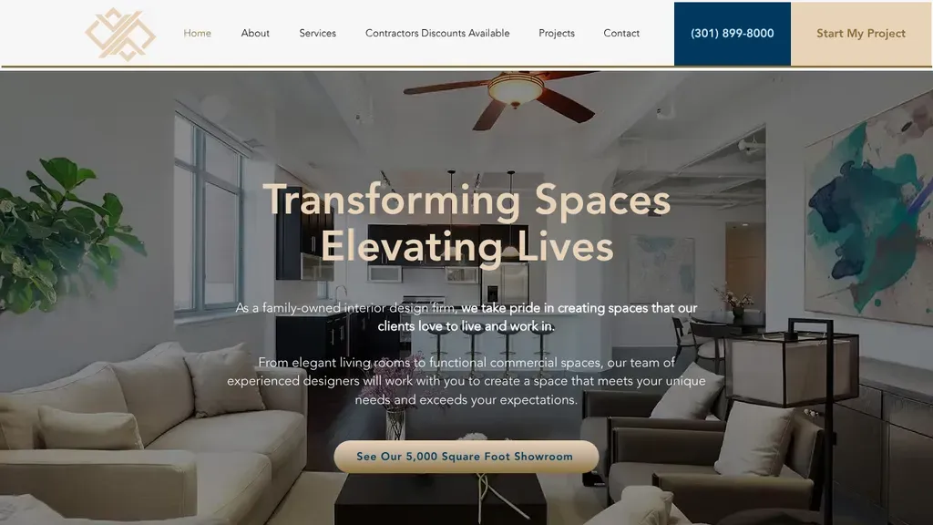 Safa Interiors sitio web