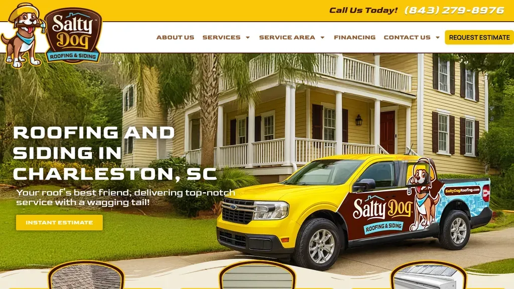 Salty Dog Roofing & Siding sitio web