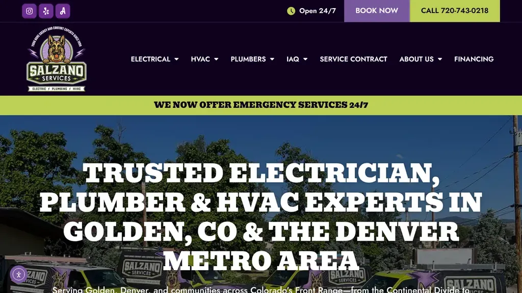 Salzano Services sitio web
