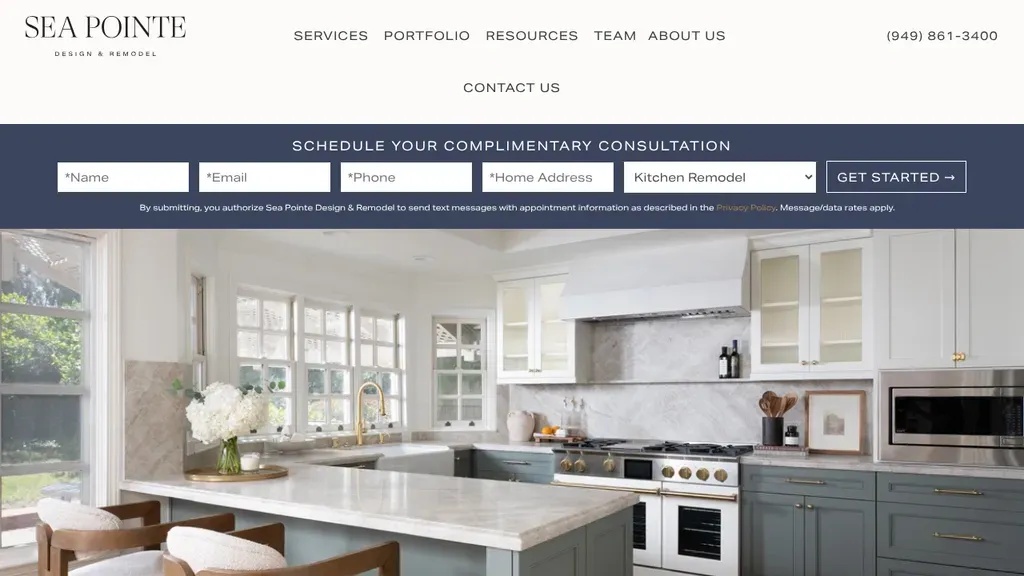 Sea Pointe Construction sitio web