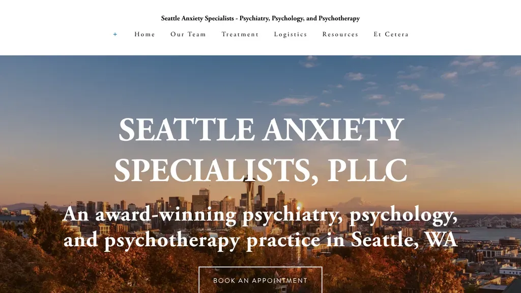 Seattle Anxiety Specialists sitio web