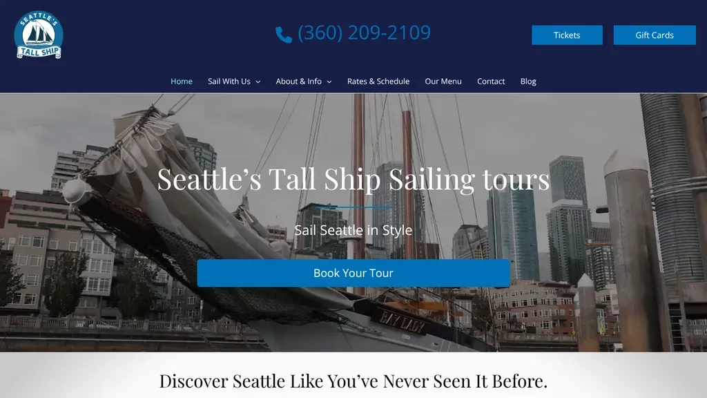 Seattle's Tall Ship sitio web