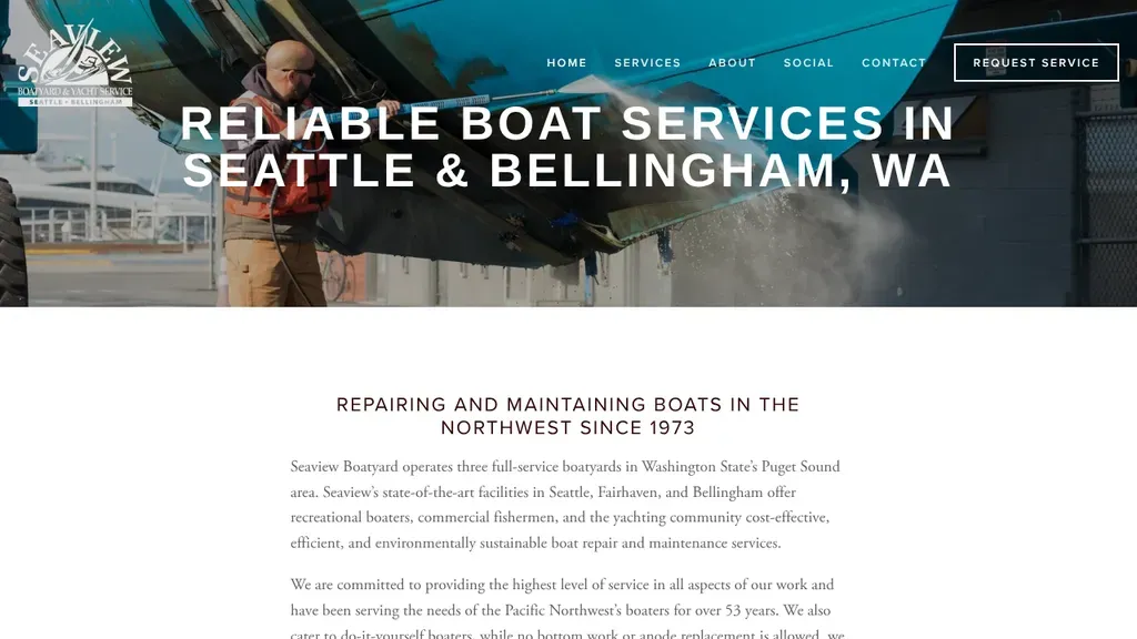 Seaview Boatyard sitio web
