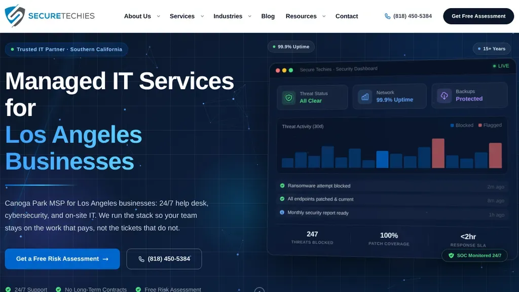 Secure Techies sitio web