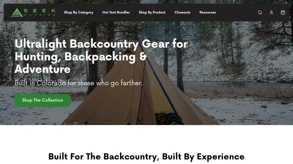 Seek Outside website