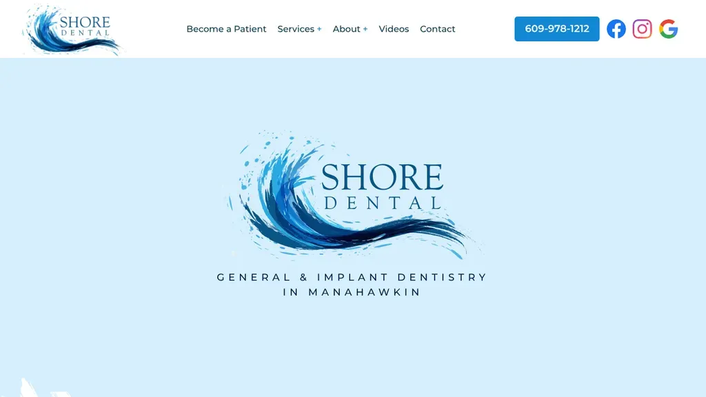Shore Dental sitio web