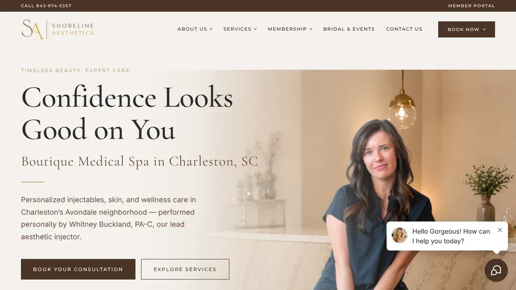 Shoreline Aesthetics sitio web