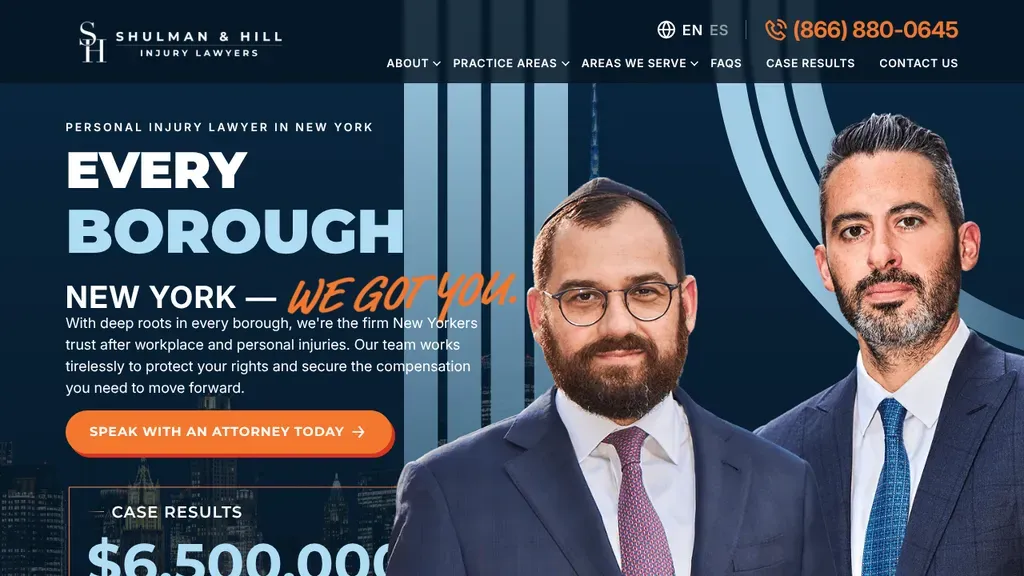 Shulman & Hill sitio web
