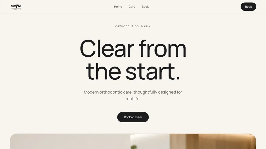 Simple Orthodontics sitio web