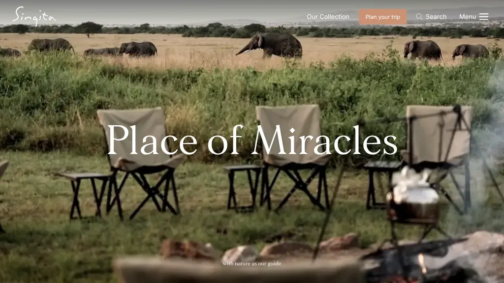 Singita sitio web