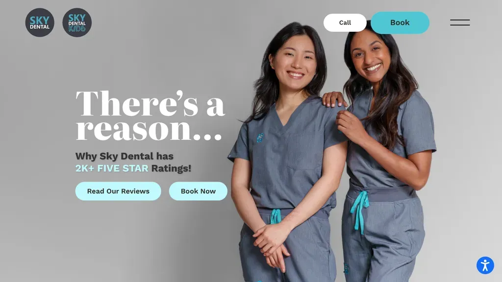 Sky Dental sitio web