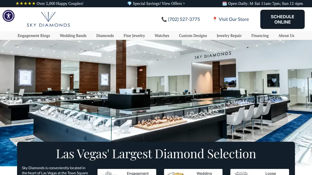 Sky Diamonds sitio web