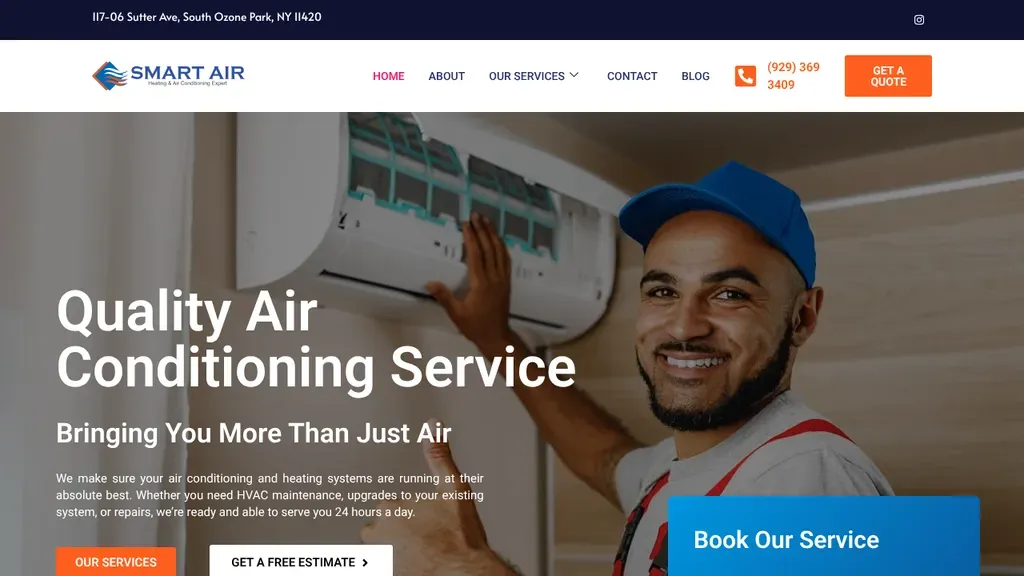 Smart Air NYC sitio web