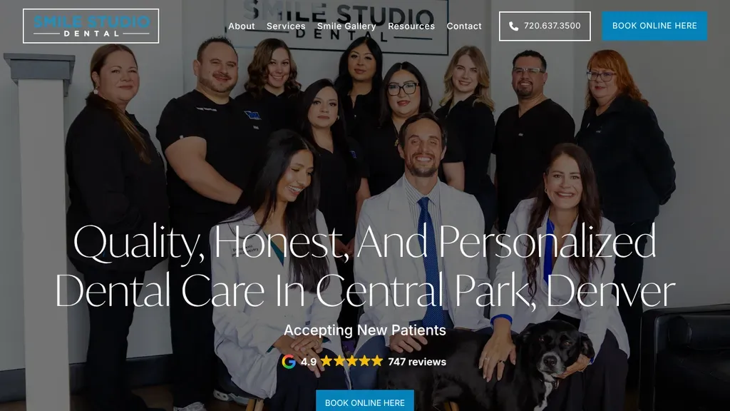 Smile Studio Dental sitio web