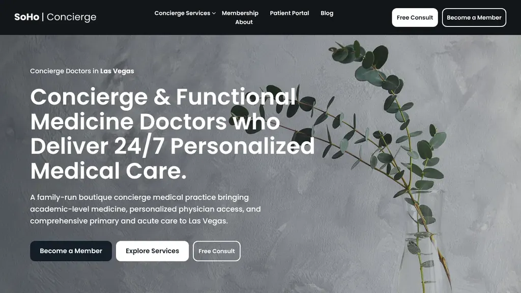 SoHo Concierge sitio web