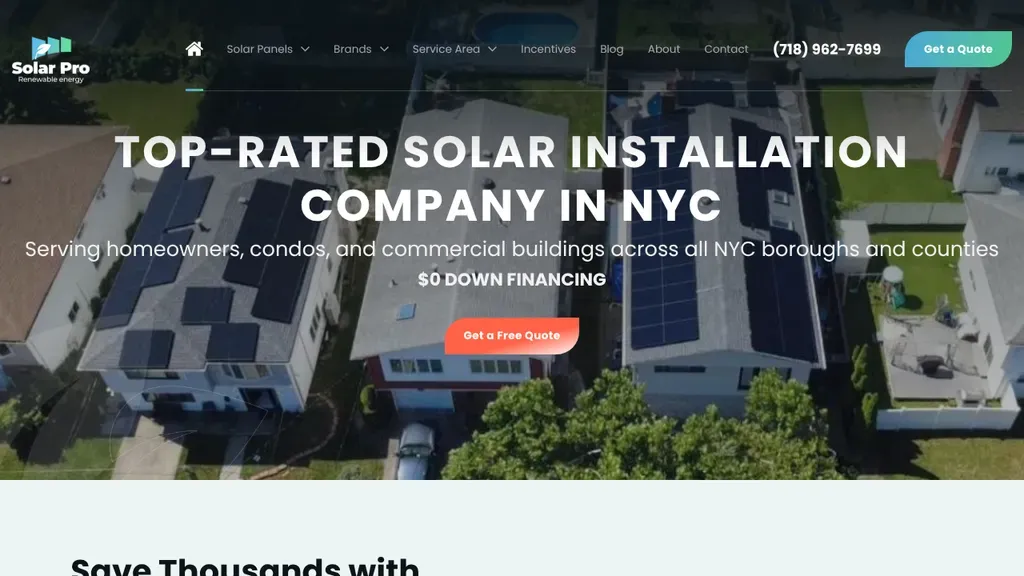 Solar Pro sitio web
