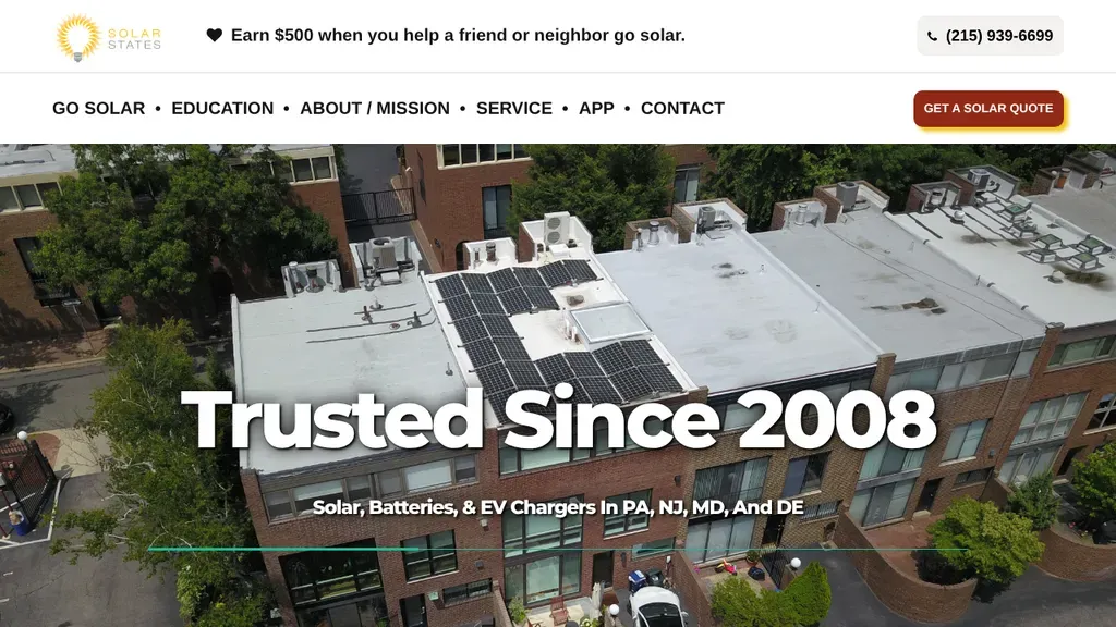 Solar States sitio web