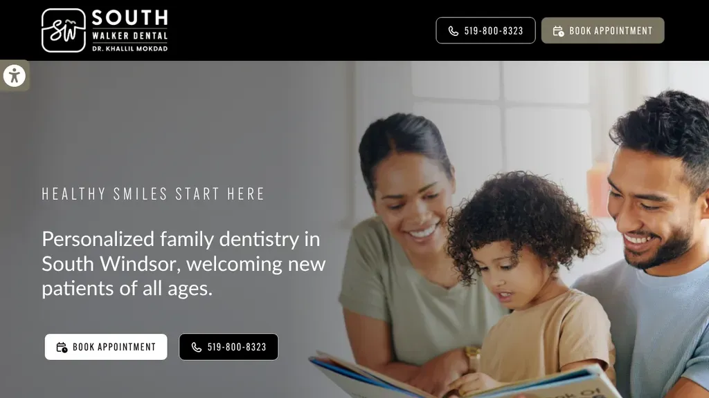 South Walker Dental sitio web