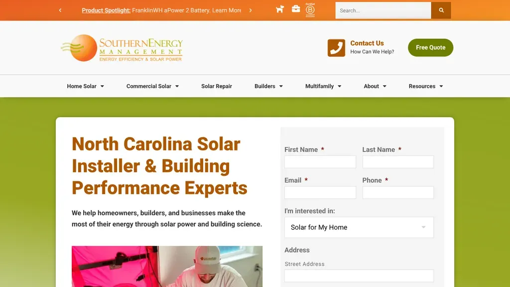 Southern Energy Management sitio web