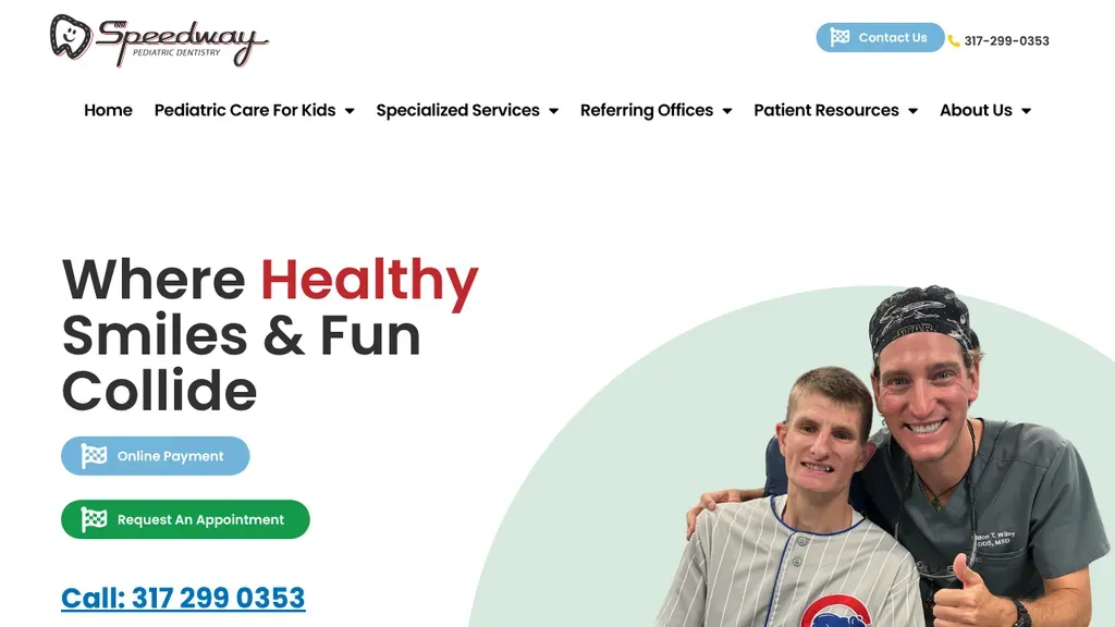 Speedway Pediatric Dentistry sitio web