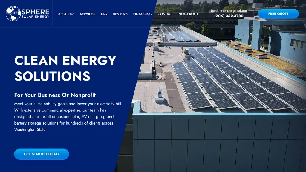 Sphere Solar Energy sitio web