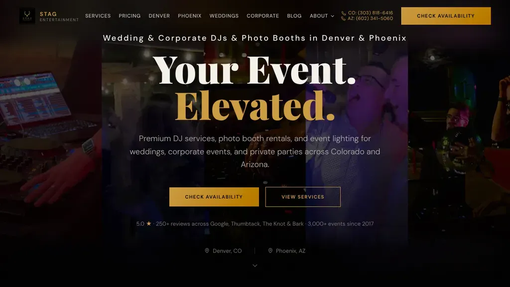 Stag Entertainment sitio web
