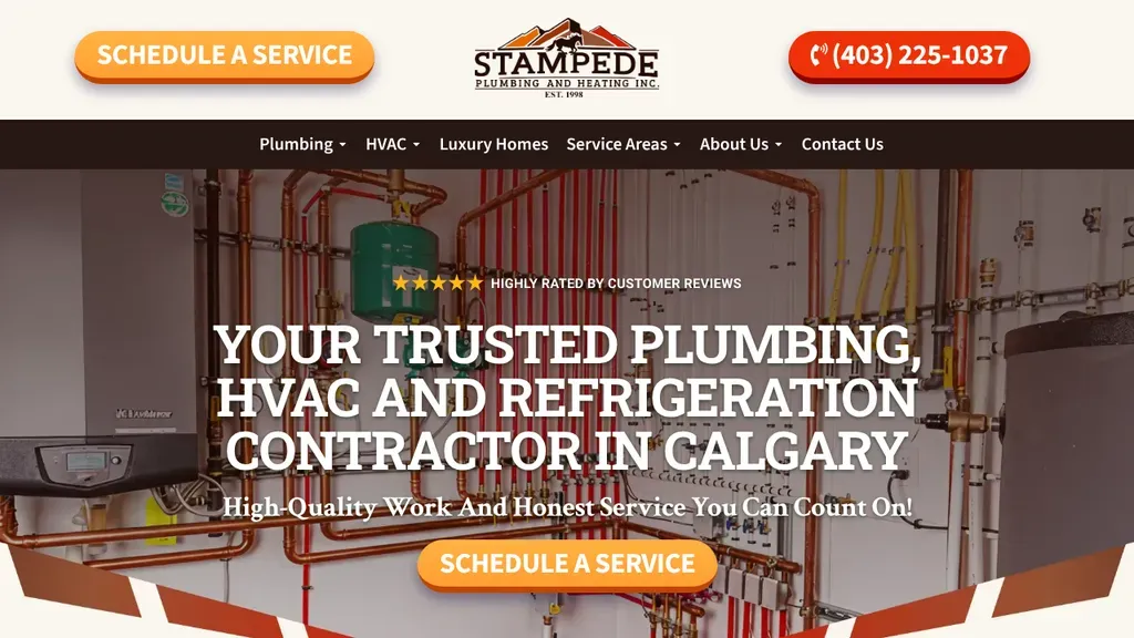 Stampede Plumbing & Heating sitio web