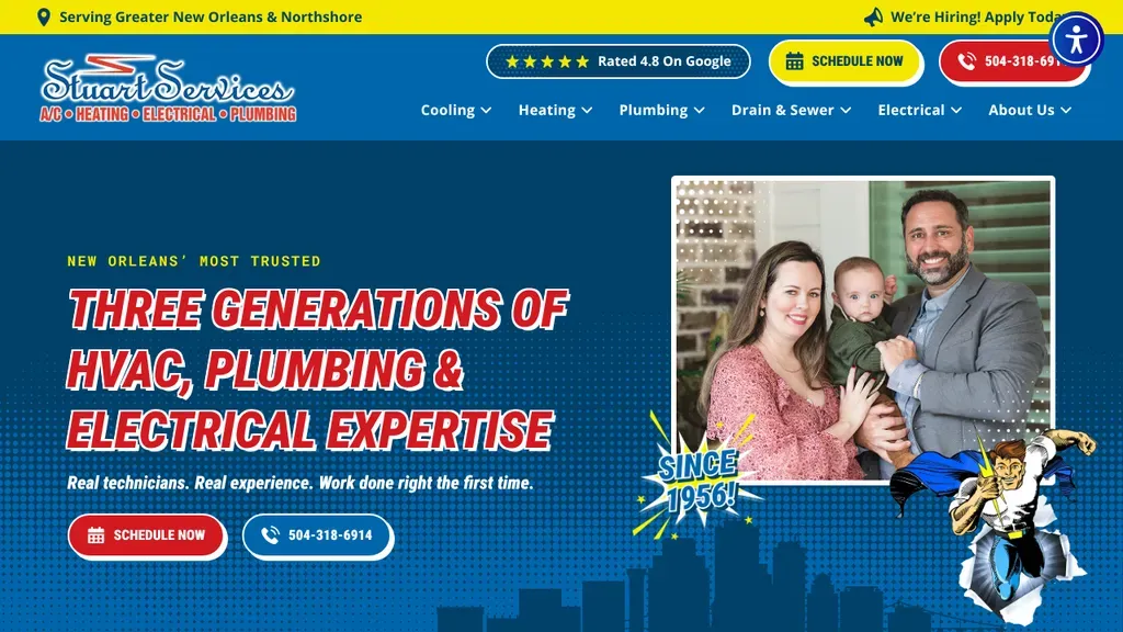 Stuart Services sitio web