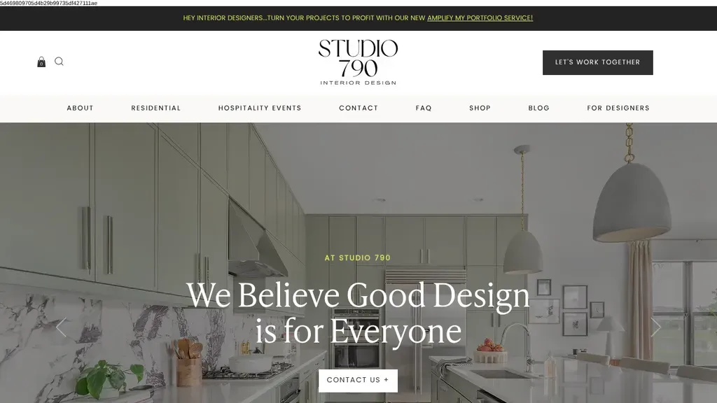 Studio 790 Interior Design sitio web